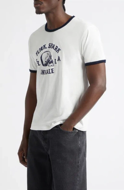 Second / Layer Second Layer Flick Spark Inhale Cotton Ringer T-shirt In Multi