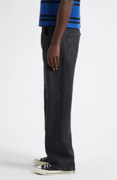 Second / Layer Second Layer Big Papi Relaxed Straight Leg Jeans In Black