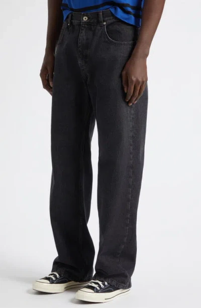 Second / Layer Second Layer Big Papi Relaxed Straight Leg Jeans In Black