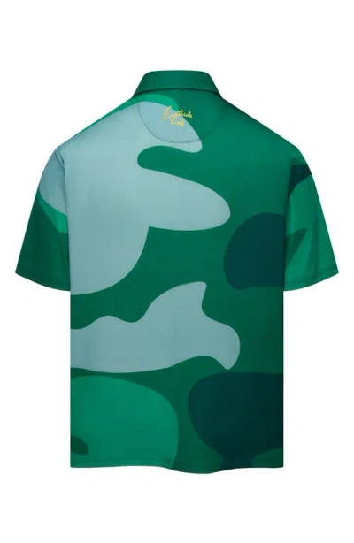 Eastside Golf Snap Placket Performance Golf Polo In Multi