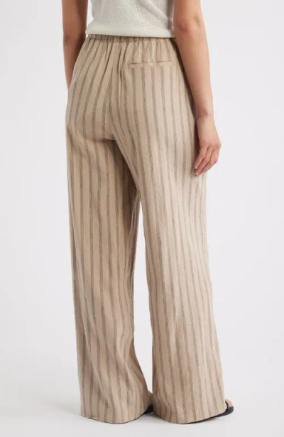 Nordstrom Linen Blend Drawstring Pants In Neutral