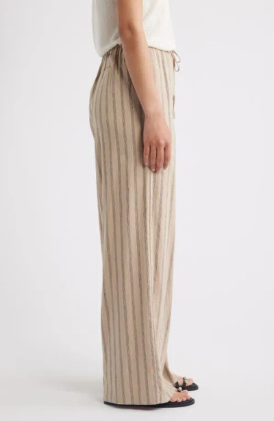 Nordstrom Linen Blend Drawstring Pants In Neutral