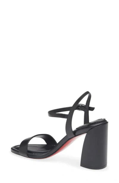 Christian Louboutin Miss Jane Nappa Leather Heeled Sandals 85 In Black