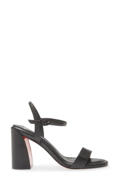 Christian Louboutin Miss Jane Nappa Leather Heeled Sandals 85 In Black