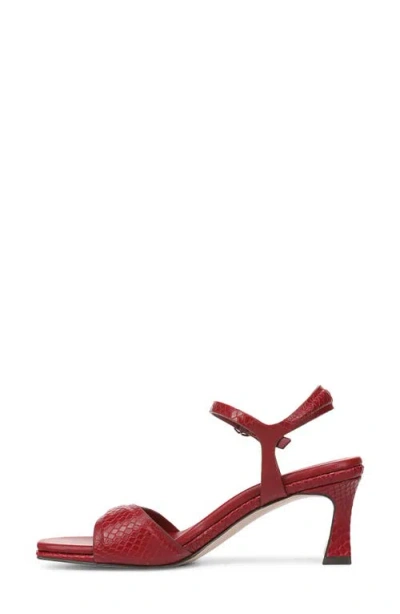 Naturalizer Grace Ankle Strap Sandal In Red