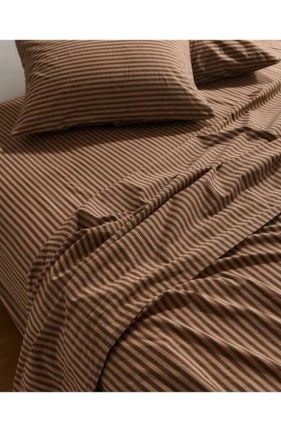 Parachute Percale Sheet Set In Brown
