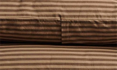 Parachute Percale Sheet Set In Brown