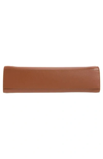 Ferragamo Hug East-west Small Leather Shoulder Bag In Brown