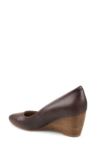 National Comfort Wedge Pump In Brown
