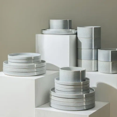 Stone Lain Bao Stoneware 24-piece Dinnerware Set In Gray