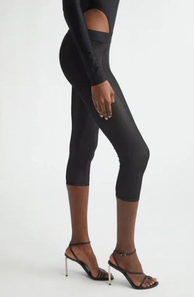 Laquan Smith Solid Capris In Black