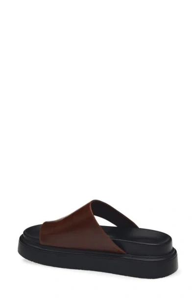 Tony Bianco Jazzy Toe Loop Sandals Choc Vintage In Brown