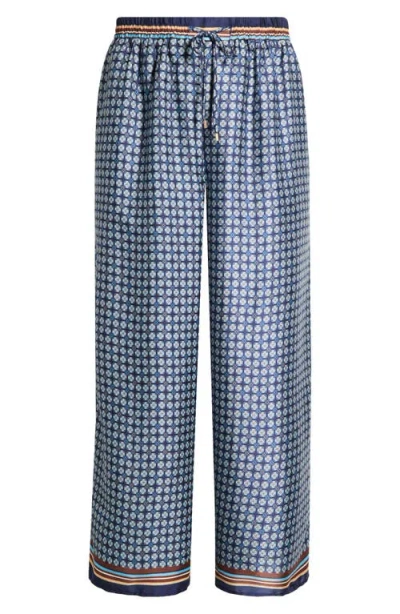 Halogenr Halogen(r) Relaxed Drawstring Satin Pants In Multi