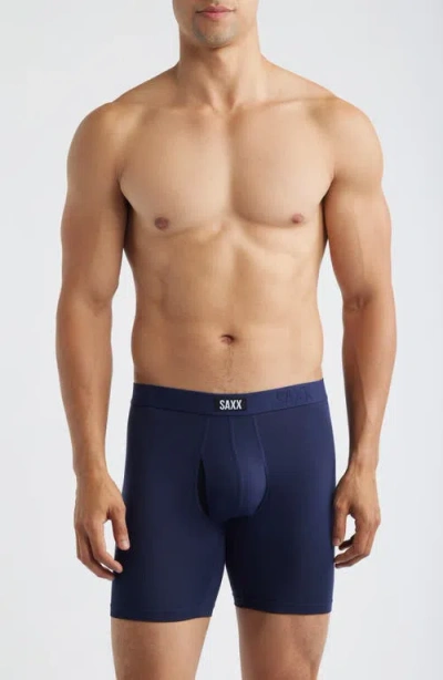 Saxx Assorted 3-pack Vibe Xtra Super Soft Boxer Briefs In Blue