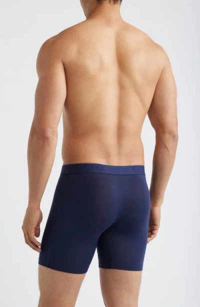 Saxx Assorted 3-pack Vibe Xtra Super Soft Boxer Briefs In Blue