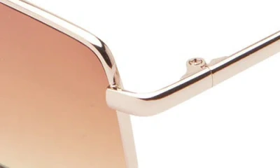 Bp. Gradient Rectangular Aviator Sunglasses In Gold