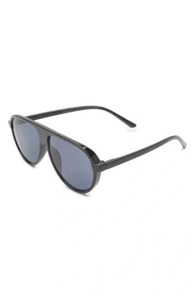 Bp. Oversize Shield Sunglasses In Black