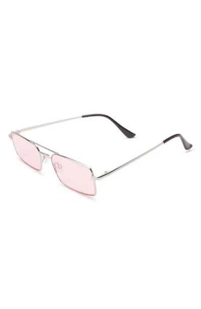 Bp. Gradient Rectangular Aviator Sunglasses In Brown