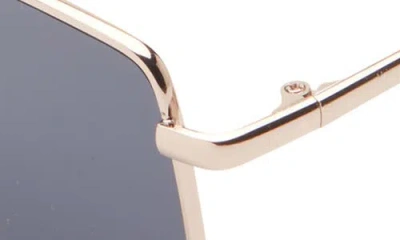 Bp. Gradient Rectangular Aviator Sunglasses In Silver