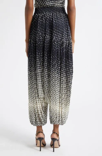 Christopher John Rogers Halftone Wiggle Dot Harem Pants In Multi