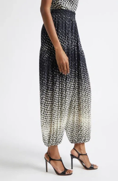 Christopher John Rogers Halftone Wiggle Dot Harem Pants In Multi