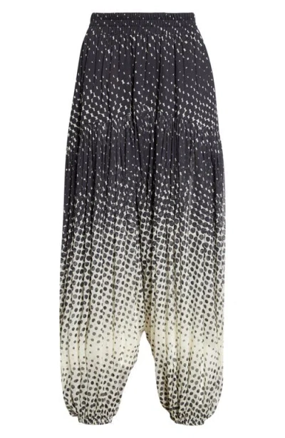 Christopher John Rogers Halftone Wiggle Dot Harem Pants In Multi