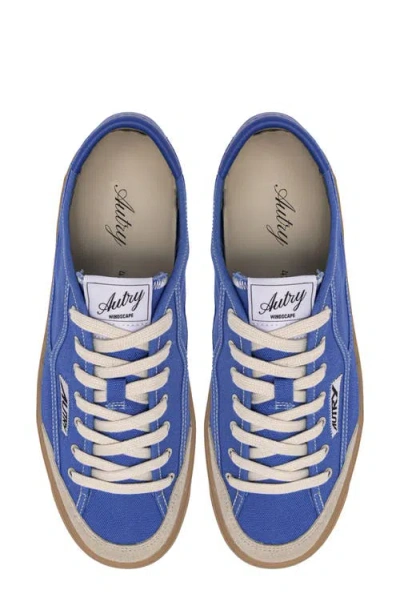 Autry Windscape Low Leather Sneaker In Blue