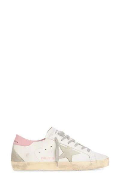 Golden Goose Superstar Leather Upper And Heel Suede Star And Spur Cream Sole Sneakers In Multi