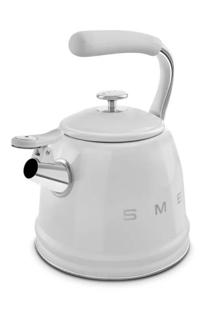 Smeg Whistling Kettle In Silver