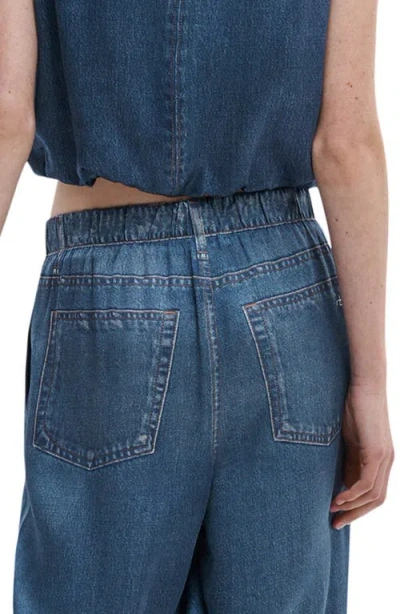 Rag & Bone Rb Miramar Satin Pull-on Bubble Pants In Blue