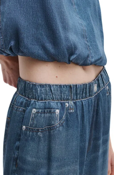 Rag & Bone Rb Miramar Satin Pull-on Bubble Pants In Blue