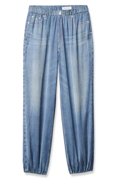 Rag & Bone Rb Miramar Satin Pull-on Bubble Pants In Blue
