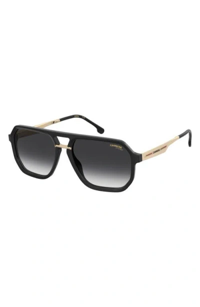 Carrera Eyewear Victory 58mm Gradient Rectangular Sunglasses In Black