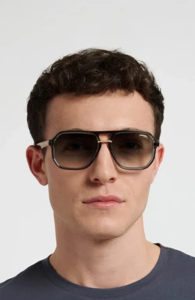 Carrera Eyewear Victory 58mm Gradient Rectangular Sunglasses In Gray