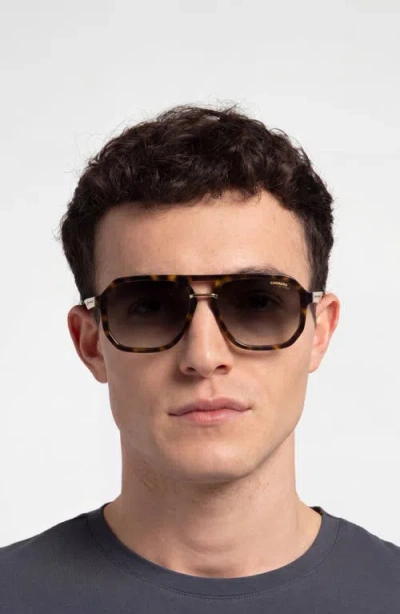 Carrera Eyewear Victory 58mm Gradient Rectangular Sunglasses In Brown