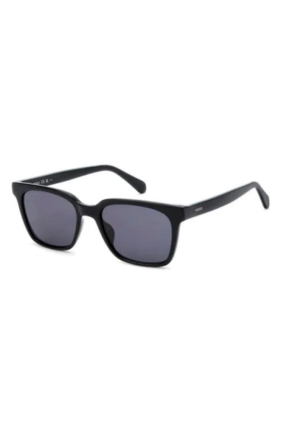 Fossil 55mm Rectangular Sunglasses In Black