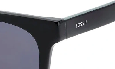 Fossil 55mm Rectangular Sunglasses In Black