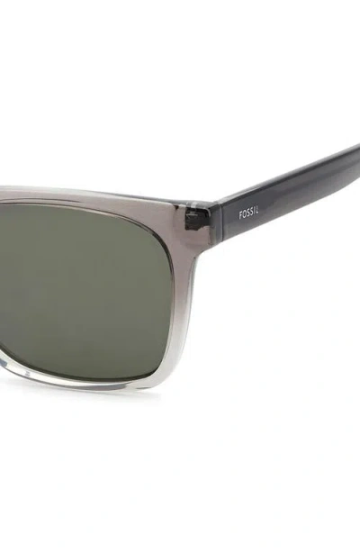 Fossil 55mm Rectangular Sunglasses In Gray
