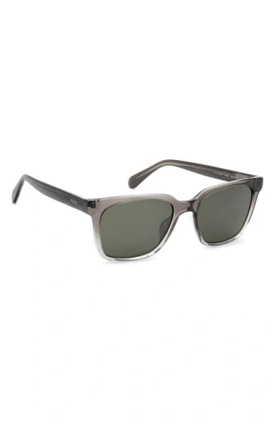 Fossil 55mm Rectangular Sunglasses In Gray
