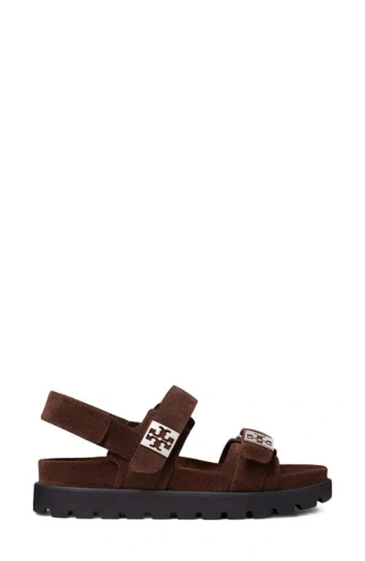 Tory Burch Mellow Burch Sandal In Brown