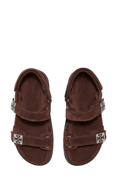 Tory Burch Mellow Burch Sandal In Brown