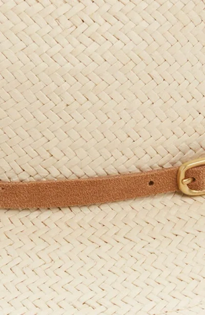 Rag & Bone Packable Straw Fedora In Neutral