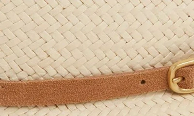 Rag & Bone Packable Straw Fedora In Neutral