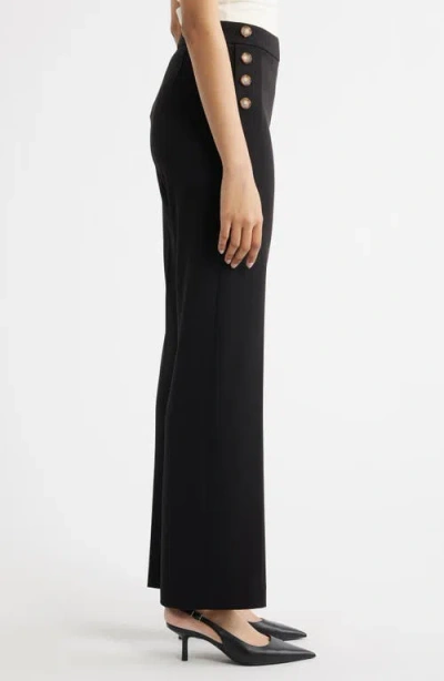 Anne Klein Pull-on Sailor Pants In Black