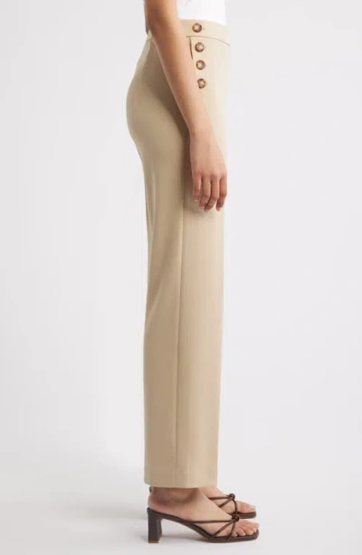 Anne Klein Pull-on Sailor Pants In Neutral