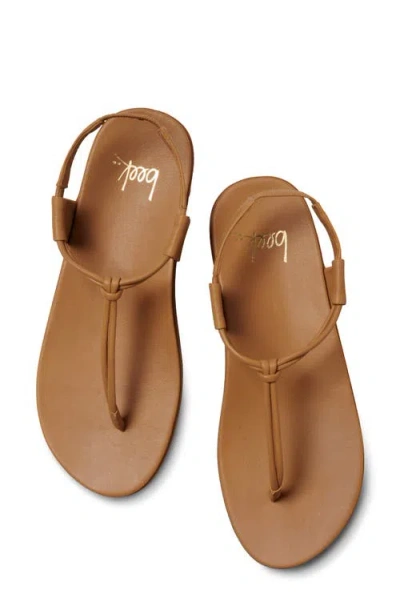 Beek Mango Leather Sandal In Brown