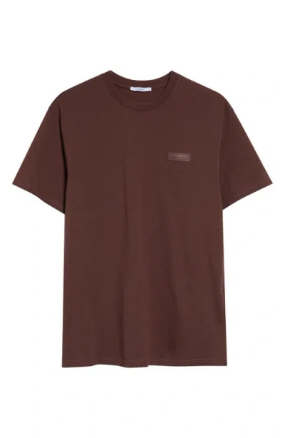Givenchy Regular Fit Logo Patch T-shirt In Brown