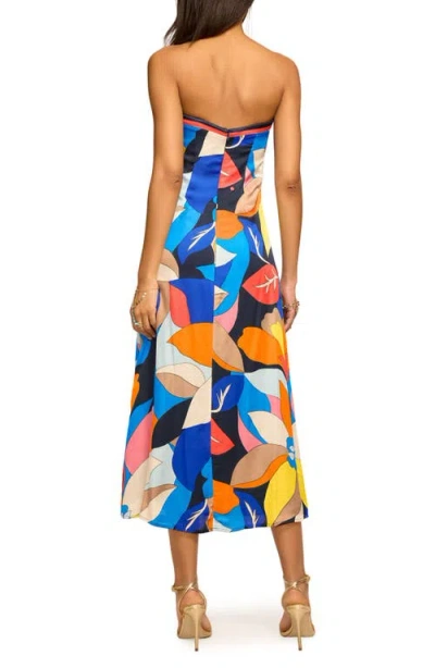 Ramy Brook Isley Printed Strapless Midi Dress In Multi