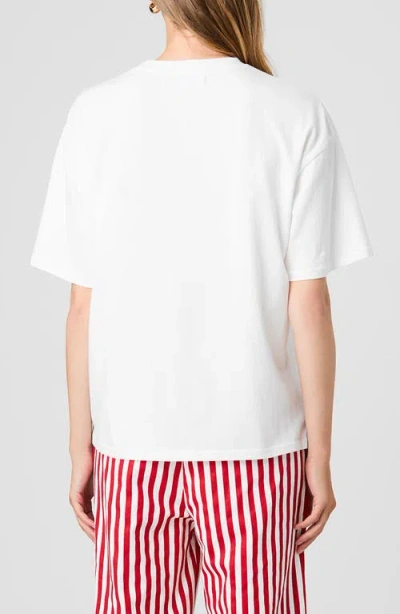 French Connection La Tomate Oversize Cotton Graphic T-shirt In White