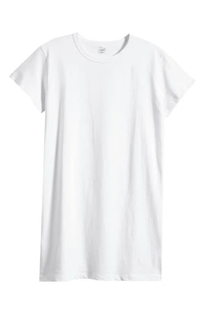 Leset Margo Short Sleeve T-shirt Dress In White